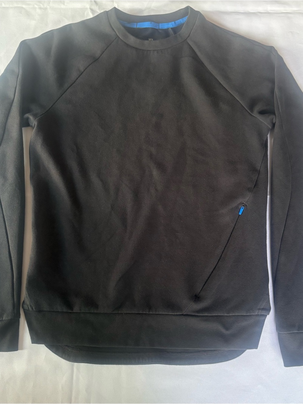Janji Unisex XXS XS Black Technical Running Crewneck Pullover Zip Pocket